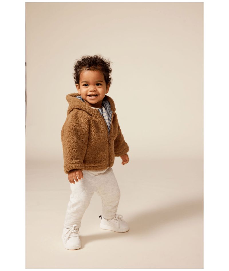 Baby teddy jacket clearance